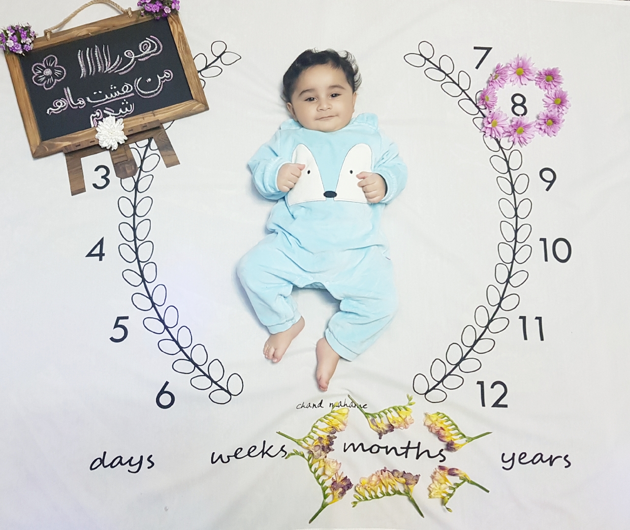 ایستادن نوزاد سید کیان معراجی