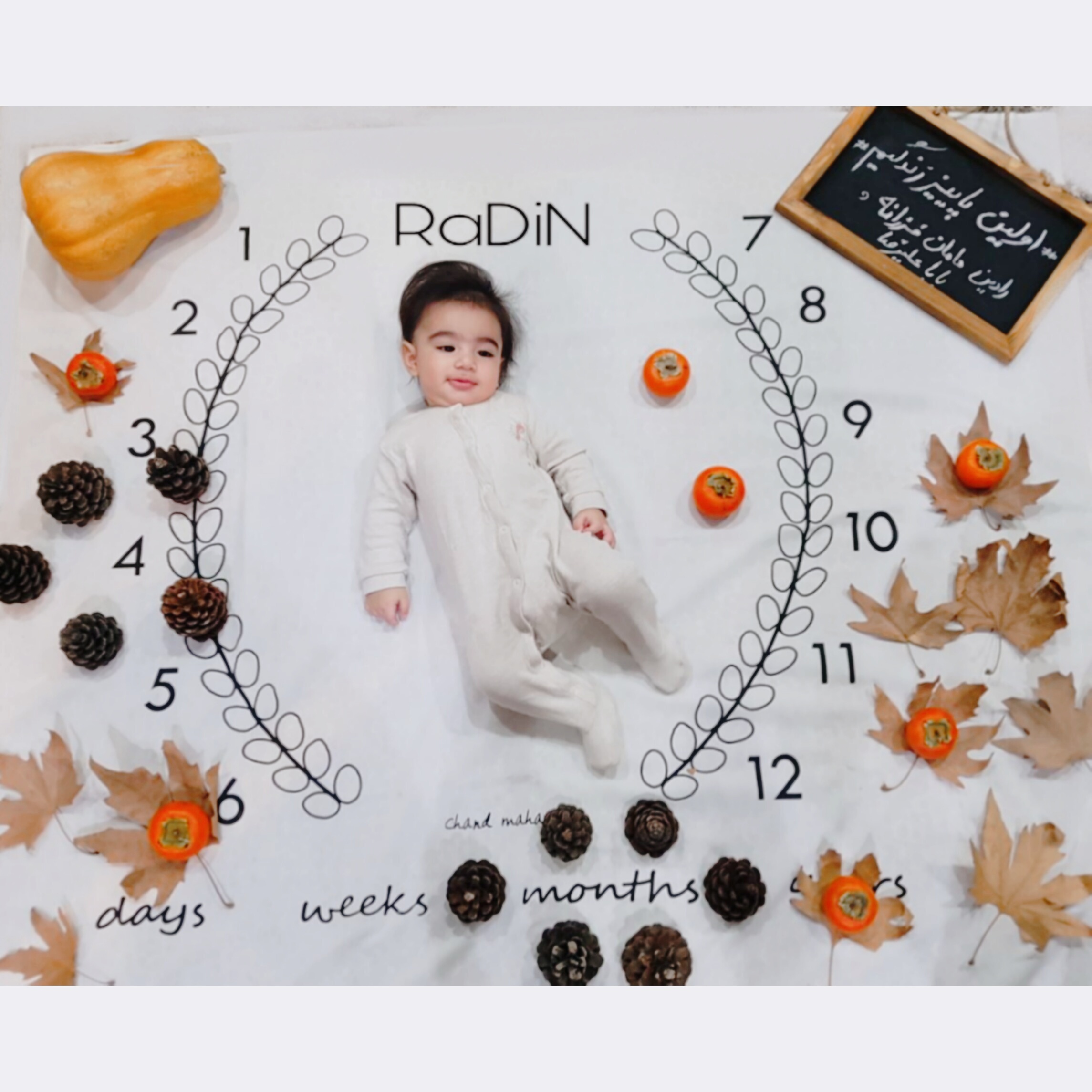 غلتیدن نوزاد رادین گلبنی