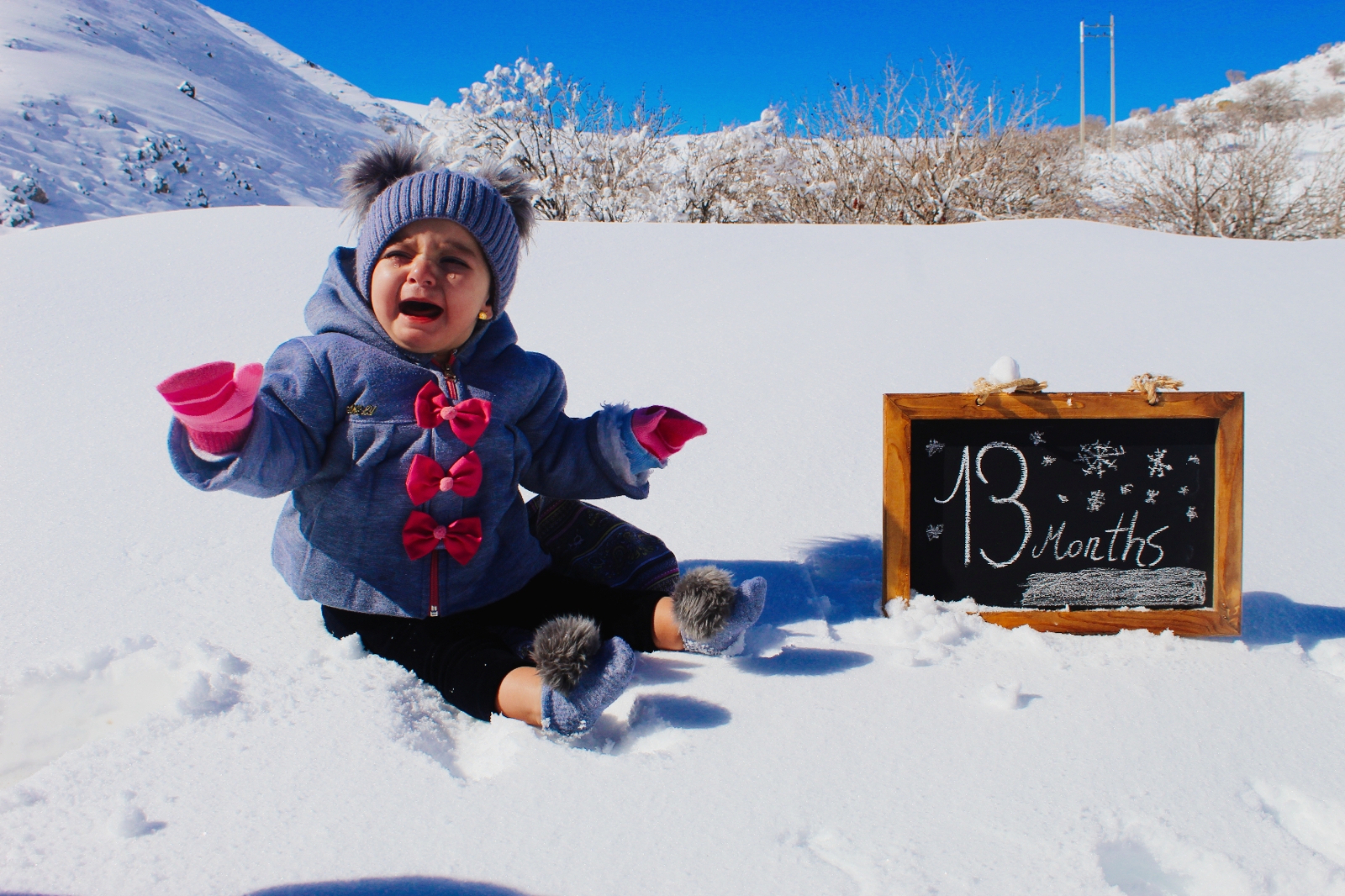 تم عکس زمستانی نوزاد میترا زارع