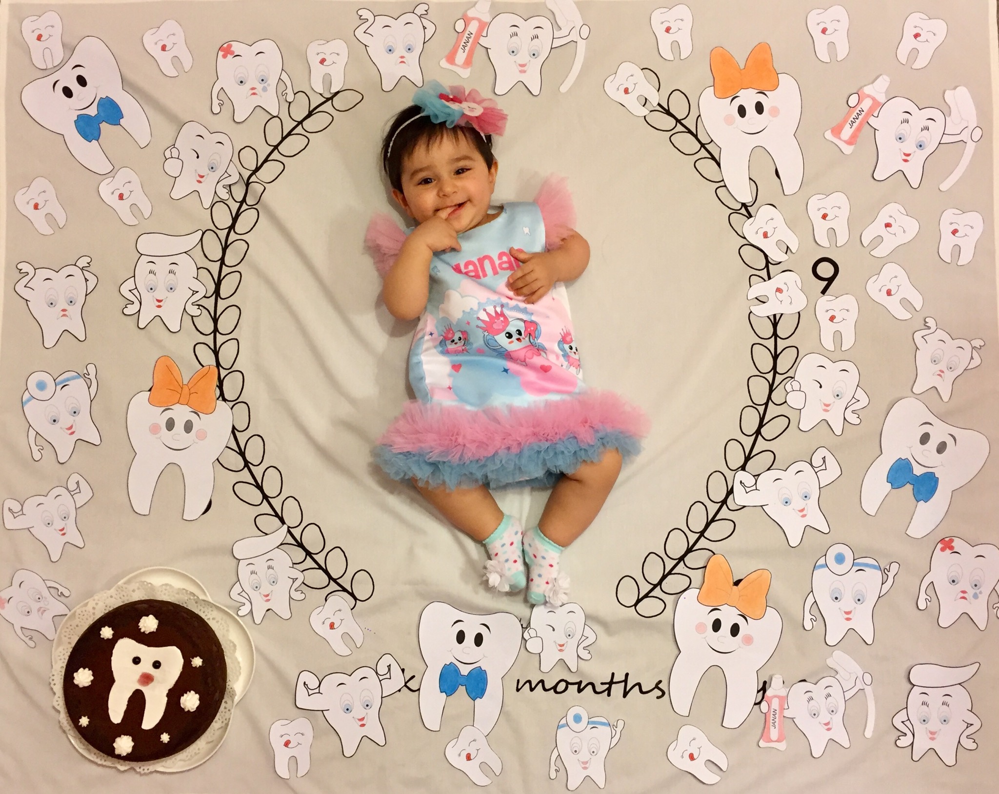 پارچه ماه شمار طرح شاخه زیتون جانان اوجان عباسي