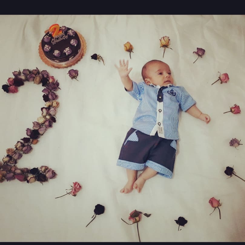 تم عکس زمستانی نوزاد مستانه بیک زاده