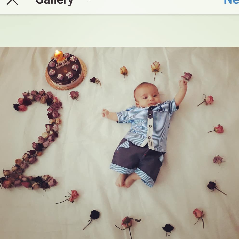 تم عکس زمستانی نوزاد مستانه بیک زاده