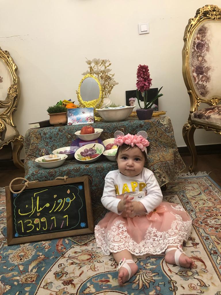 نه ماهگی نوزاد دلنیا بشیری